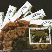 Somalia 2001 Marine Life Mammal Animals Fauna M/s Cancelled x 5 # 3725