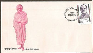 India 1987 Lala Har Dayal Phila-1064 FDC