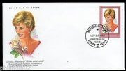 Palau 1997 Princess Diana Commemoration Rose Sc 470 FDC # 6337