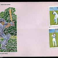 India 1996 Cricketers Mankad Deodhar Merchent Nayudu Sport Phila-1478-81 FDC