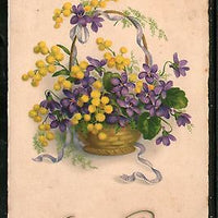 France 1930 Boquete of Flower Plant Flora Card to England as per Scan # A01541