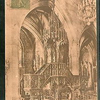 France 1919 VITRE - Chuire de I'Eglise Notre Dame View Card to India as per Scan