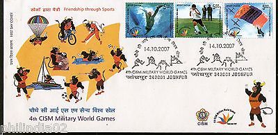 India 2007 CIMS Military Word Games Phila-2304 FDC