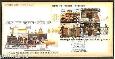 India 2009 Heritage Monuments Preservation by INTACH Phila- 2447 M/s on FDC