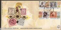 India 2010 Princely States Phila-2635-38 4v FDC
