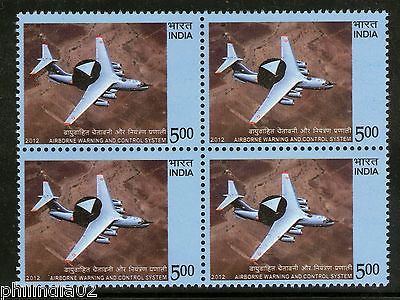 India 2012 AWACS Airborne Warning and Control System Aviation BLK/4 MNH