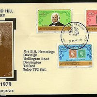 St. Vincent 1979 Rowland Hill Death Centenary Stamp on Stamp Sc 545-7 FDC #16339