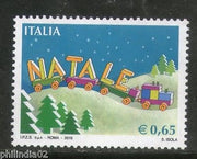 Italia 2010 Natale Village Train Locomotive Railway 1v MNH # 3536