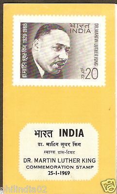 India 1969 Dr. Martin Luther King Phila-482 Cancelled Folder