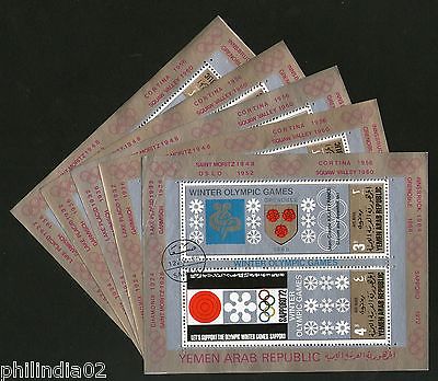 Yemen Arab Rep. Winter Olympic Games Sapporo M/s Cancelled X5 # 13464