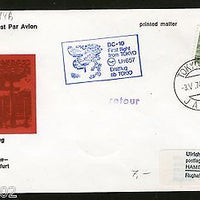 Japan 1975 Tokyo - Hamburg Germany Lufthansa First Flight Cover # 16038