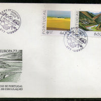 Netherlands 1977 Northern Mountain Valley Plains Landscape Sc 1332-33 FDC # 260 - Phil India Stamps