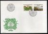 Liechtenstein 1977 Europa Map View Painting by J. J. Heber Sc 615-6 FDC # 270 - Phil India Stamps