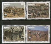 Namibia 1991 WWF Mountain Zebra Wildlife Animal Fauna Sc 694-97 MNH # 111 - Phil India Stamps