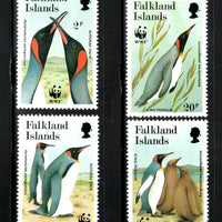 Falkland Islands 1991 WWF King Penguin Flightless Birds Fauna Sc 535-38 MNH # 117 - Phil India Stamps