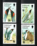 Falkland Islands 1991 WWF King Penguin Flightless Birds Fauna Sc 535-38 MNH # 117 - Phil India Stamps