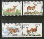 Netherlands Antilles 1992 WWF White-tailed Deer Wildlife Animala Fauna Sc 666-69 MNH # 123 - Phil India Stamps