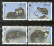 Ireland 1992 WWF European Pine Marten Wildlife Animal Fauna Sc 868-71 MNH # 130 - Phil India Stamps