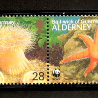 Alderney 1993 WWF Seashore Life Star Fish Lobster Marine Life Sc 69 MNH # 152 - Phil India Stamps