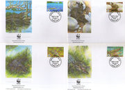 Palau 1994  WWF Estuarine Crocodile Reptiles Amphibians Sc 323 Wildlife Animals Fauna FDCs # 159 - Phil India Stamps