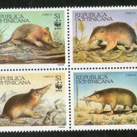 Dominican Republic 1994 WWF Hispaniolan Solenodon Wildlife Animals MNH # 160 - Phil India Stamps