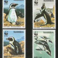 Namibia 1997 WWF Jackass Penguin Bird Marine Life Animals Sc 821-24 MNH # 218