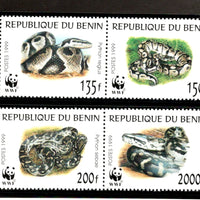 Benin 1999 WWF Pythons Snakes Reptiles Wildlife Animal Sc 1086 MNH # 252