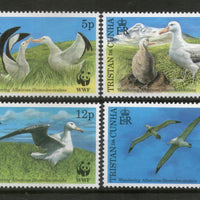 Tristan da Cunha 1999 WWF Wandering Albatross Birds Wildlife Sc 632-35 MNH # 257