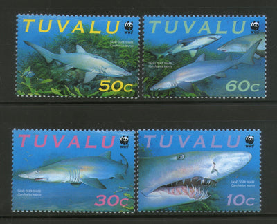 Tuvalu 2000 WWF Sand Tiger Shark Marine Life Animal MNH # 266