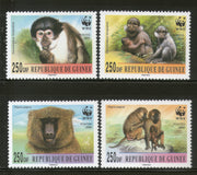 Guinea 2000 WWF Mangabey & Baboon Monkey Wildlife Animal Fauna MNH # 275
