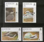 Bermuda 2001 WWF Cahow White-tailed Tropicbird Birds Wildlife Sc 798-801 MNH # 284