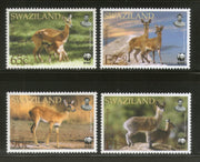 Swaziland 2001 WWF Klipspringer & Oribi Wildlife Animals Sc 698-701 MNH # 286