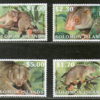 Solomon Islands 2002 WWF Grey Cuscus Wildlife Animal Fauna Sc 927-30 MNH # 302