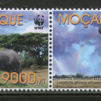Mozambique 2002 WWF Savannah Elephant Wildlife Animals Fauna Sc 1587 MNH # 314