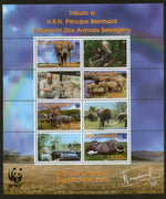 Mozambique 2002 WWF Savannah Elephant Wildlife Sc 1587 Special Edition M/s MNH # 314SP