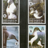 South Georgia 2003 WWF Grey-headed Albatross Birds Wildlife Animals Sc 290-93 MNH # 320