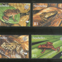 Seychelles 2003 WWF Frogs Amphibians Wildlife Animal Sc 831-34 MNH # 321