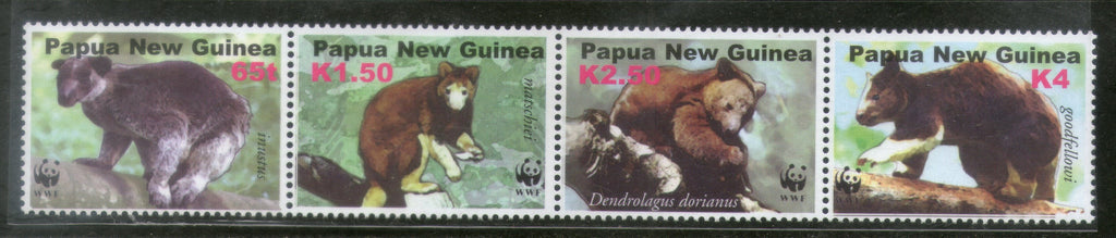 Papua New Guinea 2003 WWF Tree Kangaroos Wildlife Animal Sc 1090 MNH # 328