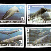 British Antarctic Territory 2003 WWF Blue Whale Fish Marine Life Animals Sc 326-29 MNH # 334