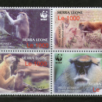 Sierra Leone 2006 WWF Patas Monkey Wildlife Animal Fauna Sc 2752 MNH # 350