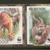 Burundi 2004 WWF Sitatunga Antelope Deer Wildlife Animal Sc 774 MNH # 353