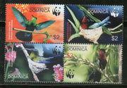 Dominica 2005 WWF Caribbean Birds Wildlife Animals Fauna Sc 2520 MNH # 361