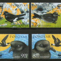 Faroe Islands 2005 WWF Petrels Birds Wildlife Animals Fauna Sc 458-61 MNH # 365