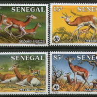 Senegal 1986 WWF Dama Gazelle Antelope Deer Sc 677-80 Wildlife Animal Fauna MNH # 036 - Phil India Stamps