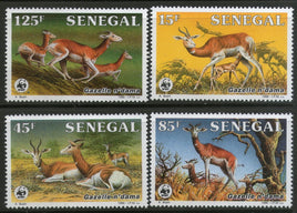 Senegal 1986 WWF Dama Gazelle Antelope Deer Sc 677-80 Wildlife Animal Fauna MNH # 036 - Phil India Stamps