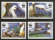 Romania 2006 WWF Eurasian Spoonbill Birds Wildlife Animals Fauna Sc 4887-90 MNH # 339