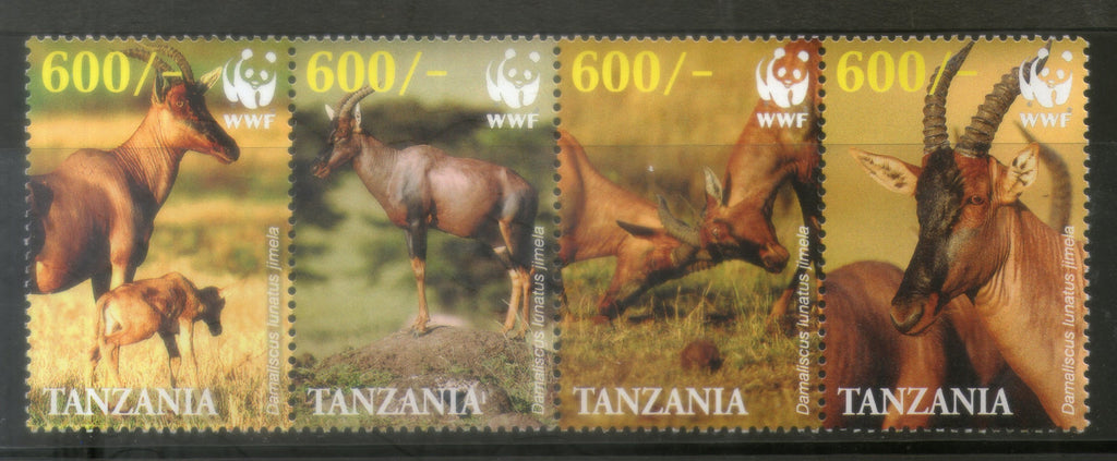 Tanzania 2006 WWF Topi Antelope Wildlife Animal Fauna Sc 2437 MNH # 392