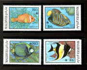 Maldives 1986 WWF Aquarium Fish Marine Life Animal Fauna Sc 1185-89 MNH # 041 - Phil India Stamps