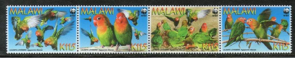 Malawi 2009 WWF Lilian's Lovebird Birds Wildlife Animal Sc 751 MNH # 440