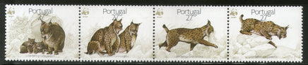 Portugal 1988 WWF Iberian Lynx Wild Life Animal Fauna 4v Sc 1716-19 MNH # 060 - Phil India Stamps
